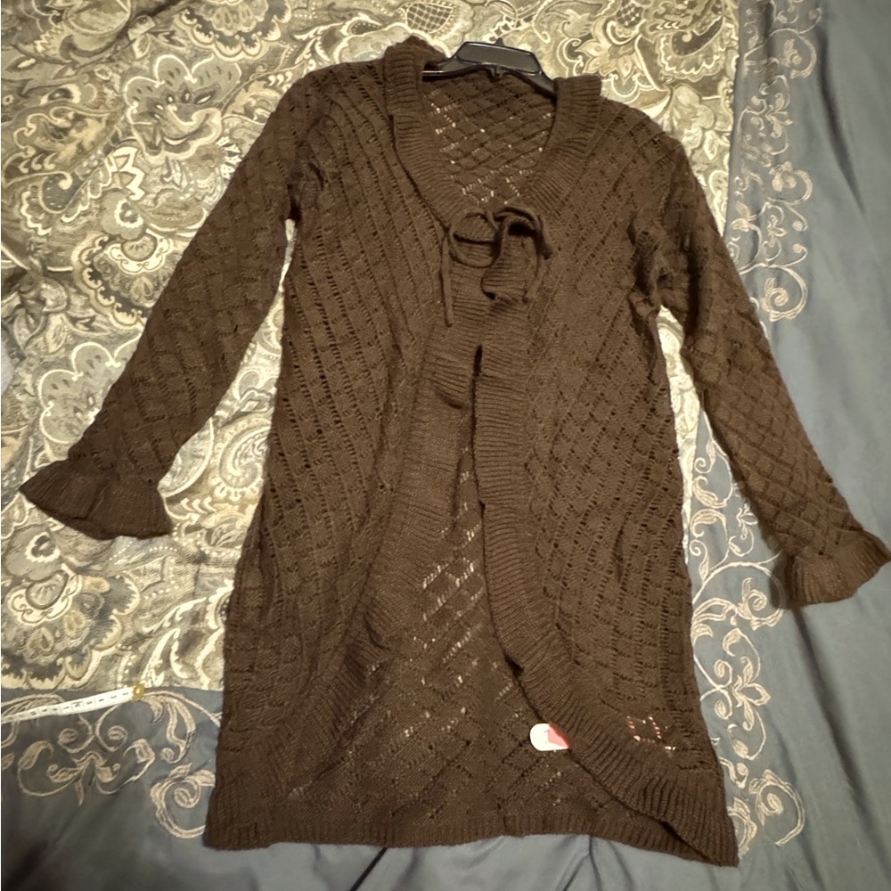 Long Crochet Cardigan